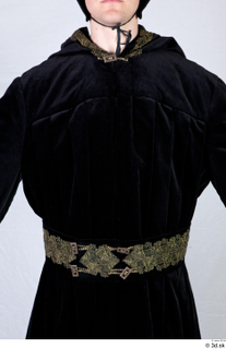  Photos Medieval Monk in Black suit 1 15th century Medieval Clothing Monk black habit upper body 0001.jpg
